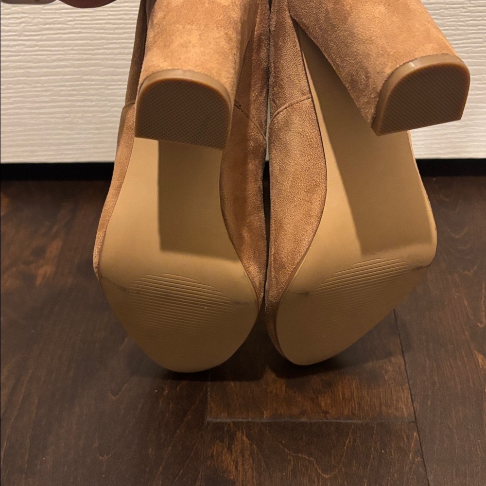 Tan Suede Ankle Boots by Steve Madden - Picture 5 of 5